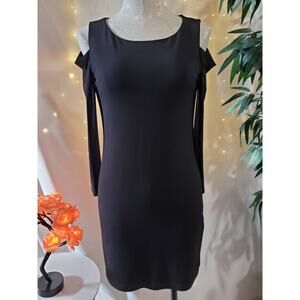 Velvet by Graham & Spencer Women's XS Valentina Cold Shoulder LBD Sheath Dress